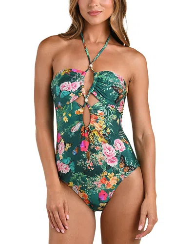 L'AGENCE L'AGENCE SHIVA CHARONDA BUTTERFLY KEYHOLE BANDEAU ONE PIECE SWIMSUIT