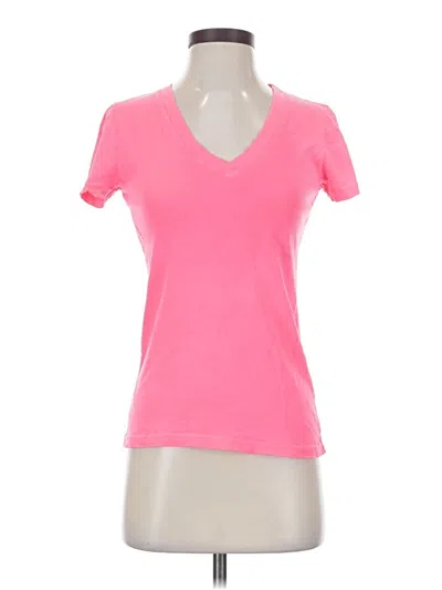 Pre-owned L'agence Short Sleeve T-shirt In Pink