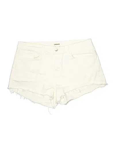 Pre-owned L'agence Shorts In Ivory
