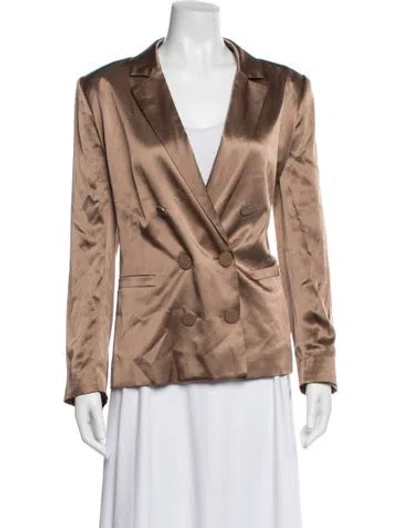 Pre-owned L'agence Silk Blazer W/ Tags In Neutral