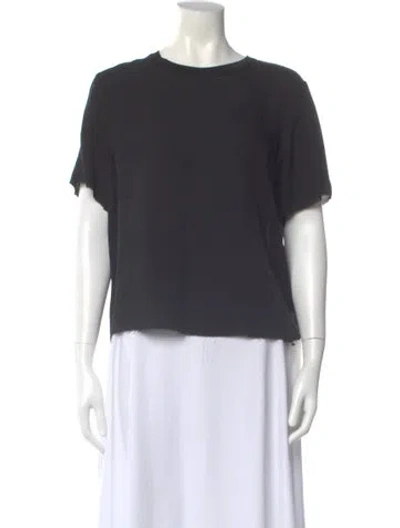 Pre-owned L'agence Silk Crew Neck T-shirt W/ Tags In Gray