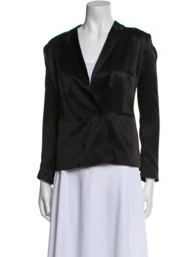 Pre-owned L'agence Silk Evening Jacket In Black