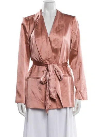 Pre-owned L'agence Silk Evening Jacket W/ Tags In Pink