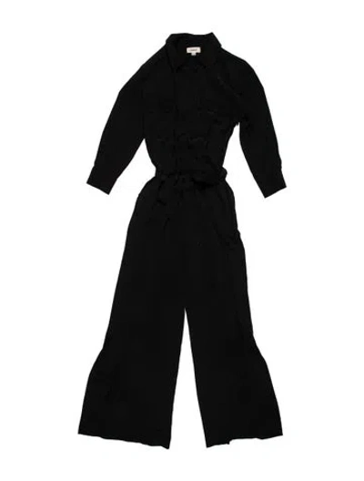 Pre-owned L'agence Silk Jumpsuit In Black