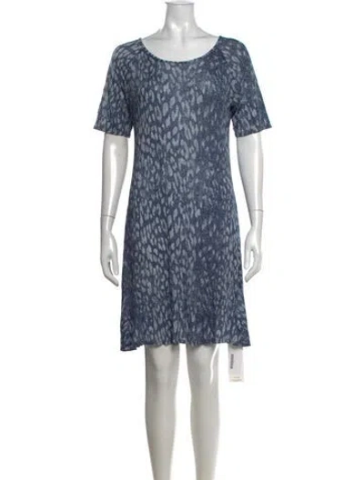 Pre-owned L'agence Silk Knee-length Dress In Blue