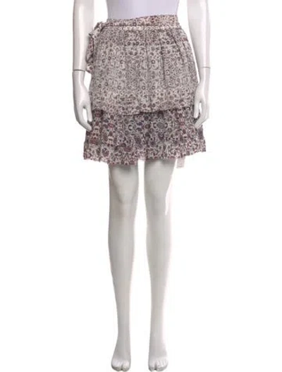 Pre-owned L'agence Silk Knee-length Skirt In White