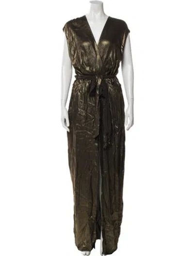 Pre-owned L'agence Silk Long Dress