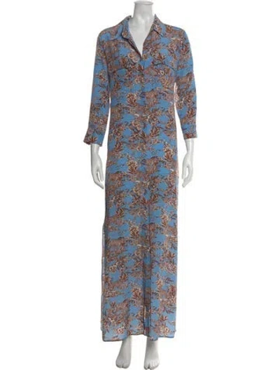 Pre-owned L'agence Silk Long Dress
