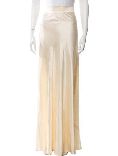 Pre-owned L'agence Silk Long Skirt