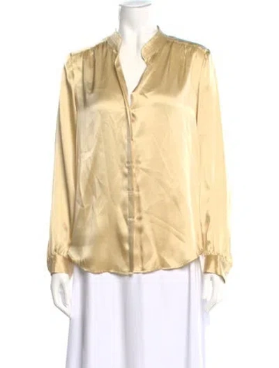 Pre-owned L'agence Silk Long Sleeve Blouse W/ Tags