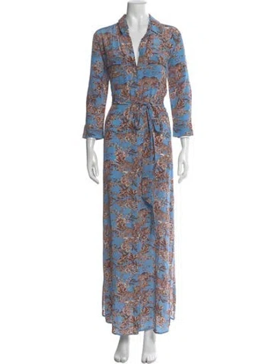 Pre-owned L'agence Silk Midi Length Dress