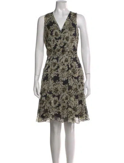 Pre-owned L'agence Silk Mini Dress In Black