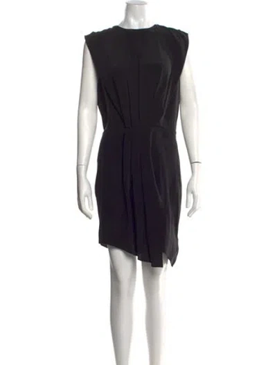 Pre-owned L'agence Silk Mini Dress In Black