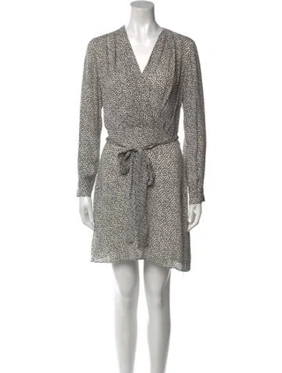 Pre-owned L'agence Silk Mini Dress In Multi