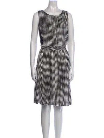 Pre-owned L'agence Silk Mini Dress In Multi