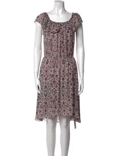 Pre-owned L'agence Silk Mini Dress In Neutral