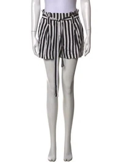 Pre-owned L'agence Silk Mini Shorts In Black