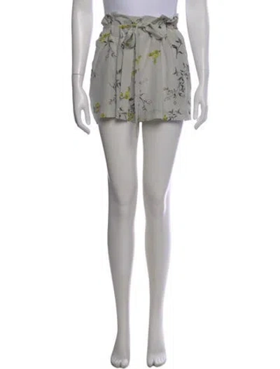 Pre-owned L'agence Silk Mini Shorts In Gray