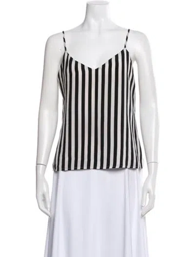 Pre-owned L'agence Silk Striped Top In Multi
