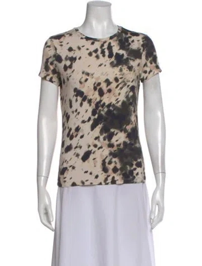 Pre-owned L'agence Silk Tie-dye Print T-shirt