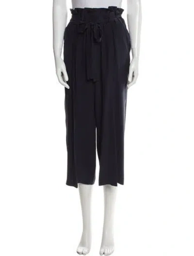 Pre-owned L'agence Silk Wide Leg Pants In Blue