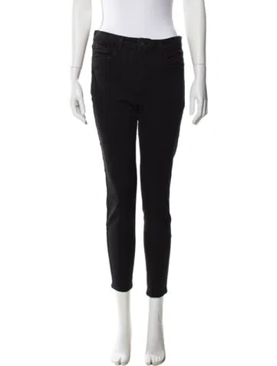 Pre-owned L'agence Skinny Leg Pants In Black