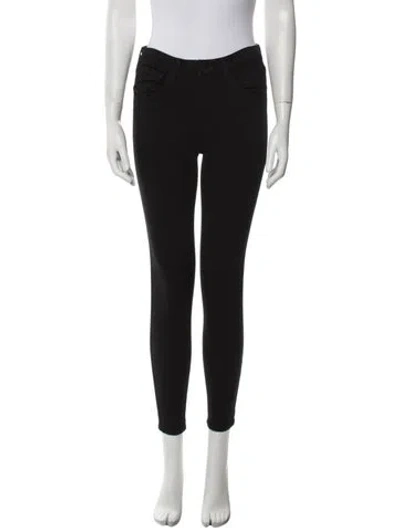 Pre-owned L'agence Skinny Leg Pants In Black