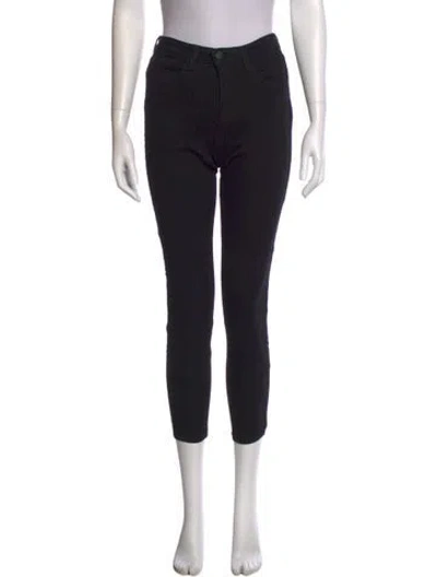 Pre-owned L'agence Skinny Leg Pants In Black