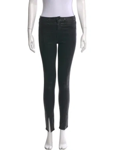 Pre-owned L'agence Skinny Leg Pants In Black