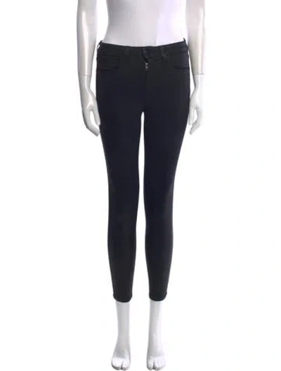 Pre-owned L'agence Skinny Leg Pants In Black