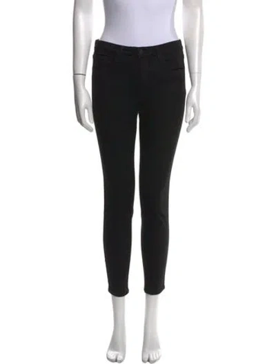 Pre-owned L'agence Skinny Leg Pants In Black