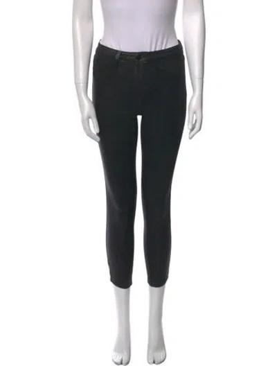 Pre-owned L'agence Skinny Leg Pants In Black