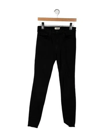 Pre-owned L'agence Skinny Leg Pants In Black