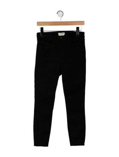 Pre-owned L'agence Skinny Leg Pants In Black