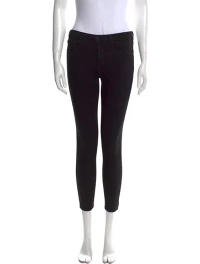Pre-owned L'agence Skinny Leg Pants In Black
