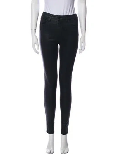 Pre-owned L'agence Skinny Leg Pants In Black