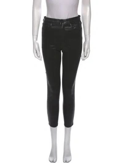 Pre-owned L'agence Skinny Leg Pants In Black