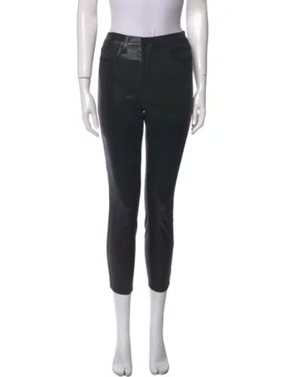 Pre-owned L'agence Skinny Leg Pants In Black