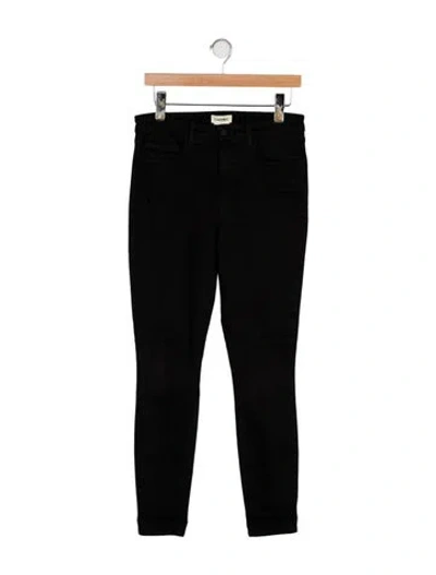 Pre-owned L'agence Skinny Leg Pants In Black