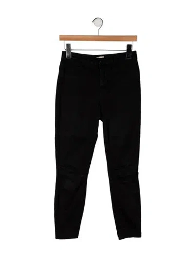 Pre-owned L'agence Skinny Leg Pants In Black