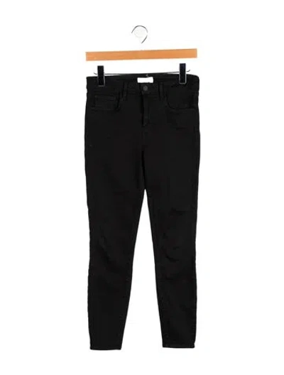 Pre-owned L'agence Skinny Leg Pants In Black