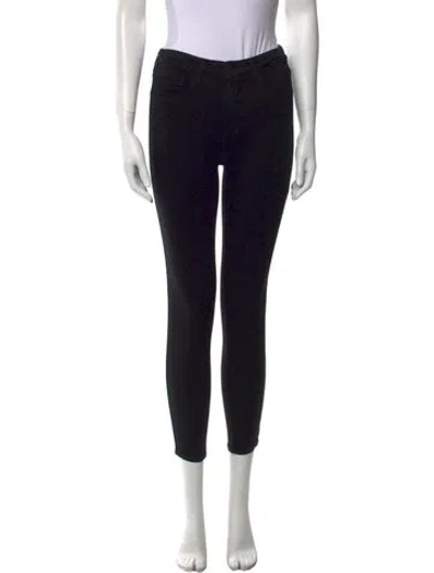 Pre-owned L'agence Skinny Leg Pants In Black