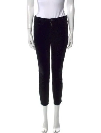 Pre-owned L'agence Skinny Leg Pants In Black
