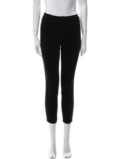 Pre-owned L'agence Skinny Leg Pants In Black