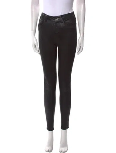 Pre-owned L'agence Skinny Leg Pants In Black
