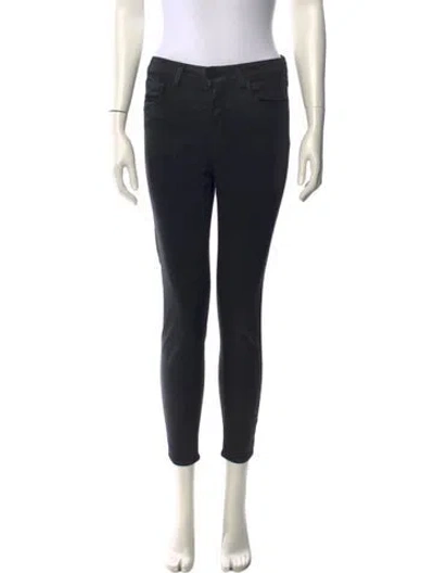 Pre-owned L'agence Skinny Leg Pants In Black
