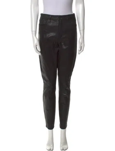 Pre-owned L'agence Skinny Leg Pants In Black