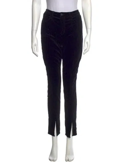 Pre-owned L'agence Skinny Leg Pants In Black