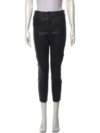 Pre-owned L'agence Skinny Leg Pants In Black
