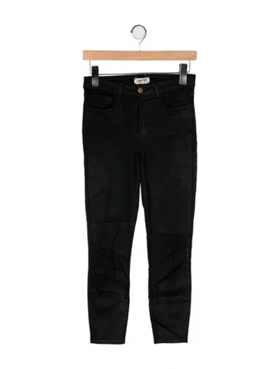 Pre-owned L'agence Skinny Leg Pants In Black